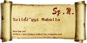 Szilágyi Mabella névjegykártya